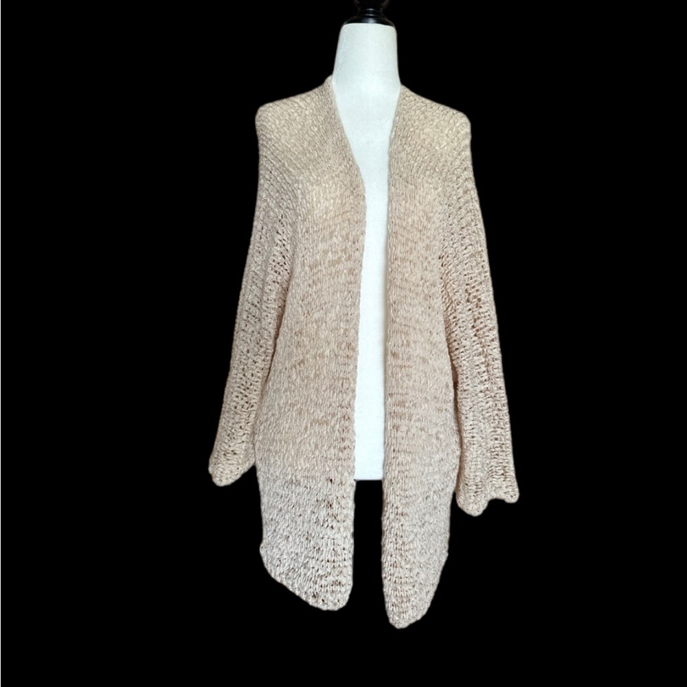 Carre Noir Open Front Cardigan